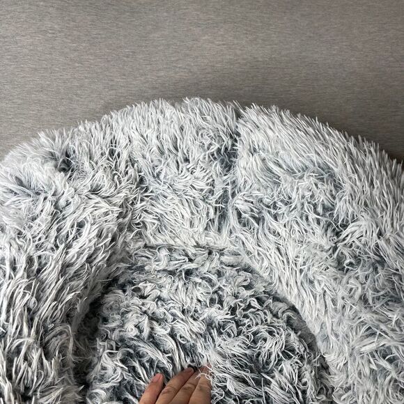 Western Home 24'' Donut Faux Fur Plush Pet Bed - Picture 8 of 9